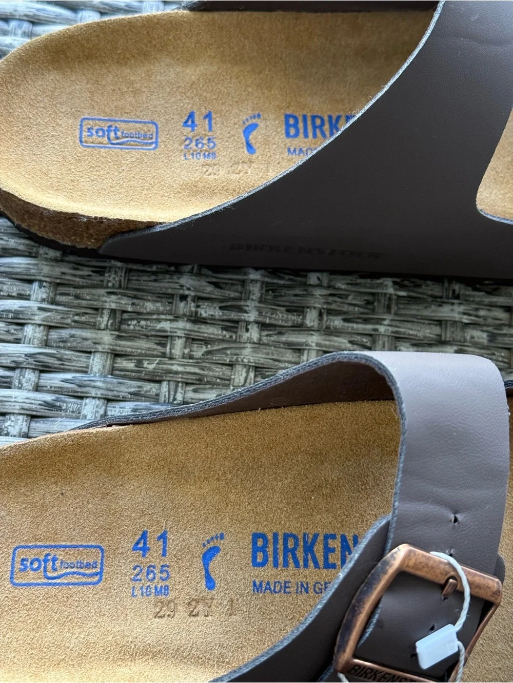 Birkenstock , Brown Regular Arizona Birko-Flor Sandals size 41